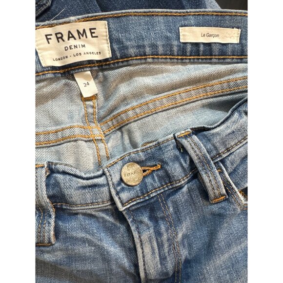 Frame Denim Le Garcon Boyfriend Jeans Size 24 - Picture 4 of 4